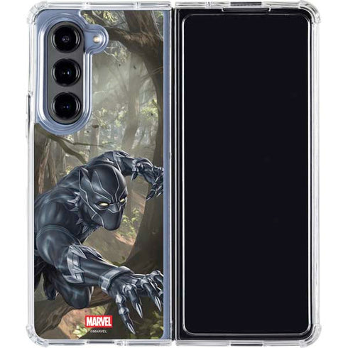 Marvel Black Panther In the Jungle Galaxy Z Fold5 5G Clear Case